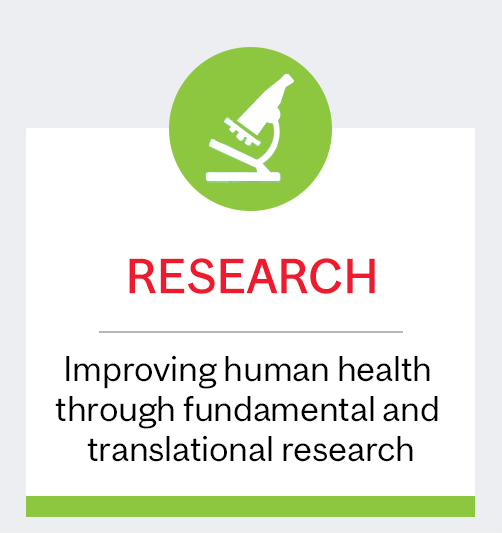 Reserach: Improving human health through fundamental and translational research